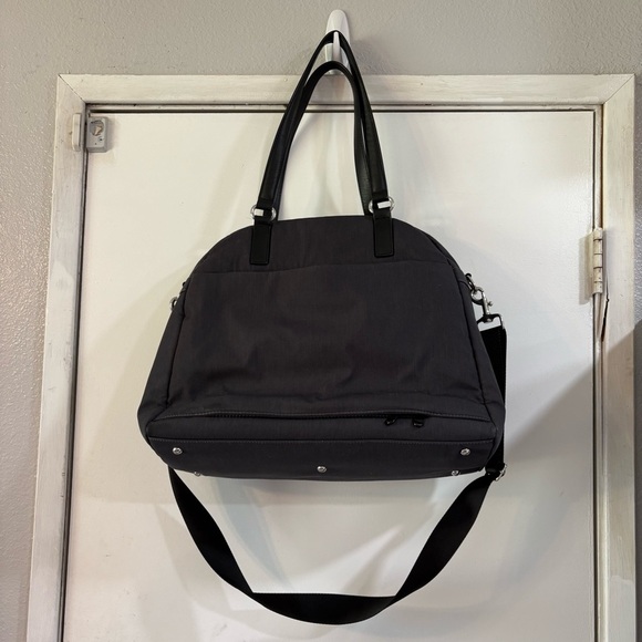 Lo & Sons OG Heather Gray and Black O.G. Overnight Bag Travel Carryon Tote - Picture 2 of 12